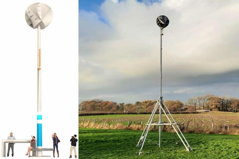 Projet d'éolienne multidirectionnelle.