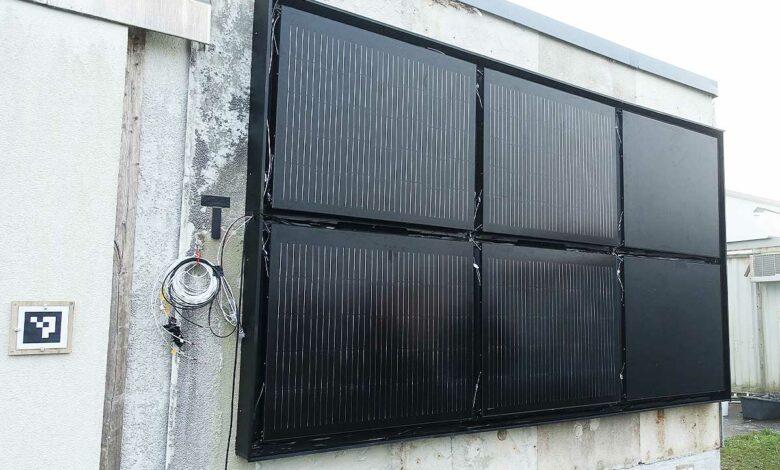 Des panneaux isolants photovoltaïques de façade.