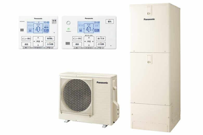 La pompe à chaleur Ohisama Eco Cute de panasonic.