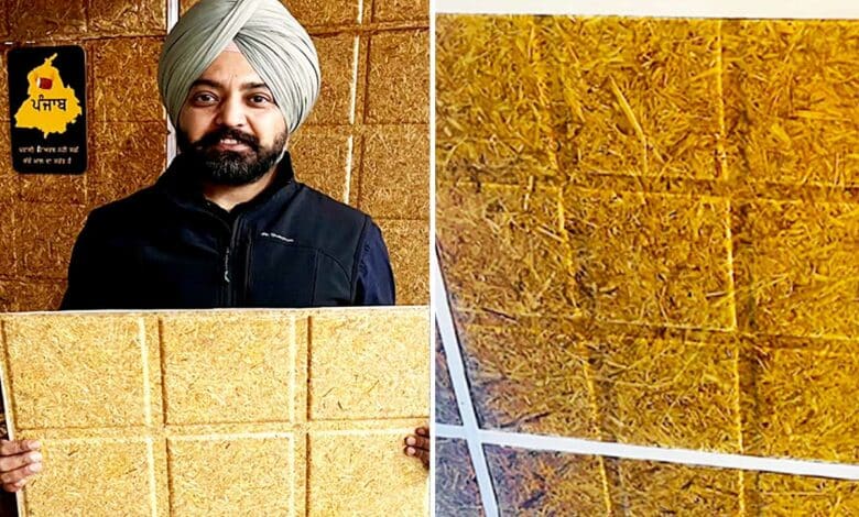 Des tuiles fabriquées à partir de déchets agricoles.