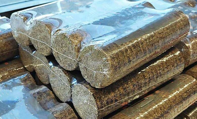 Des bouches de bois compressé dans leur sachet.