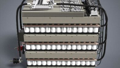 Une batterie MySol 3.5K montée, il ne manque que les panneaux extérieurs.
