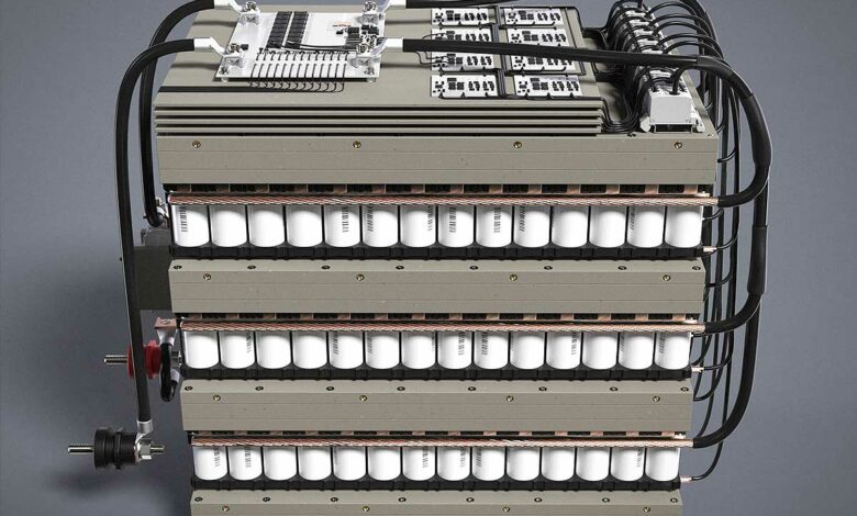 Une batterie MySol 3.5K montée, il ne manque que les panneaux extérieurs.