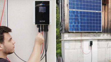 Un technicien installe un SOL THOR.