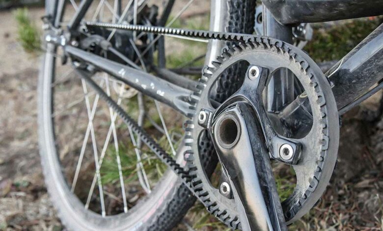 Un vélo équipé du système Split Belt Pro.