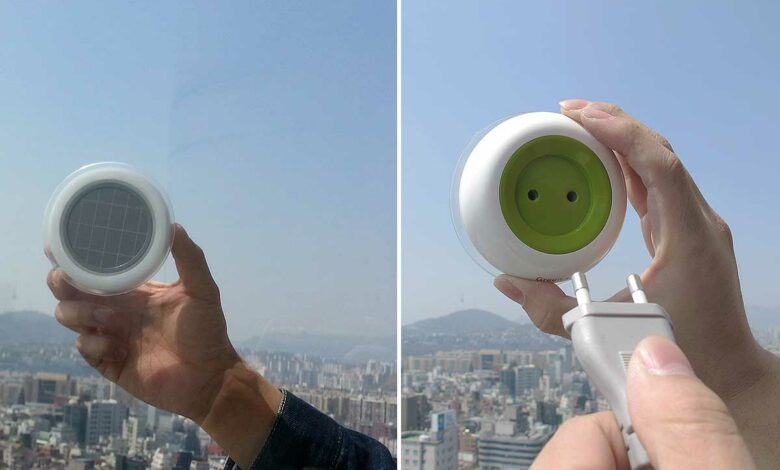 Une prise nomade solaire.