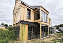 Chantier d'une maison par Geonefa.