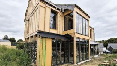 Chantier d'une maison par Geonefa.