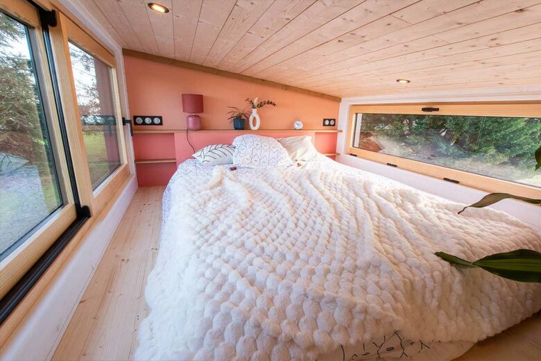 Le coin couchage de la Cardabelle.