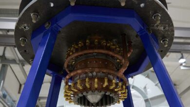 Un détail du moteur à plasma de Rosatom.