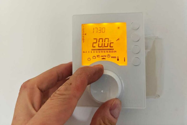 Programmation du thermostat.