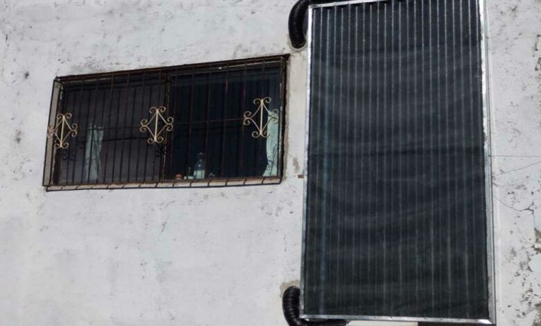 Un chauffage solaire fait maison.