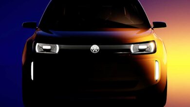 Face avant de la future ID 1 de Volkswagen.