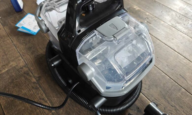 Bissell SpotClean HydroSteam, Shampouineuse Canapé, Moteur Puissant de 1000W