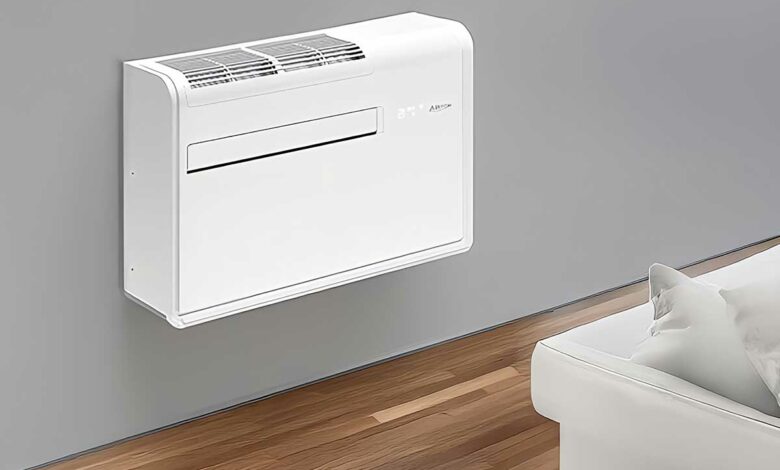 Une unité de climatisation réversible.