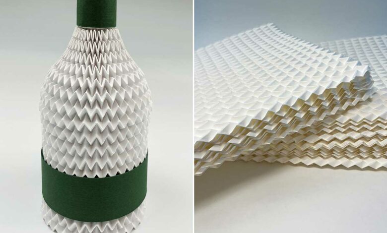 Un emballage façon origami.