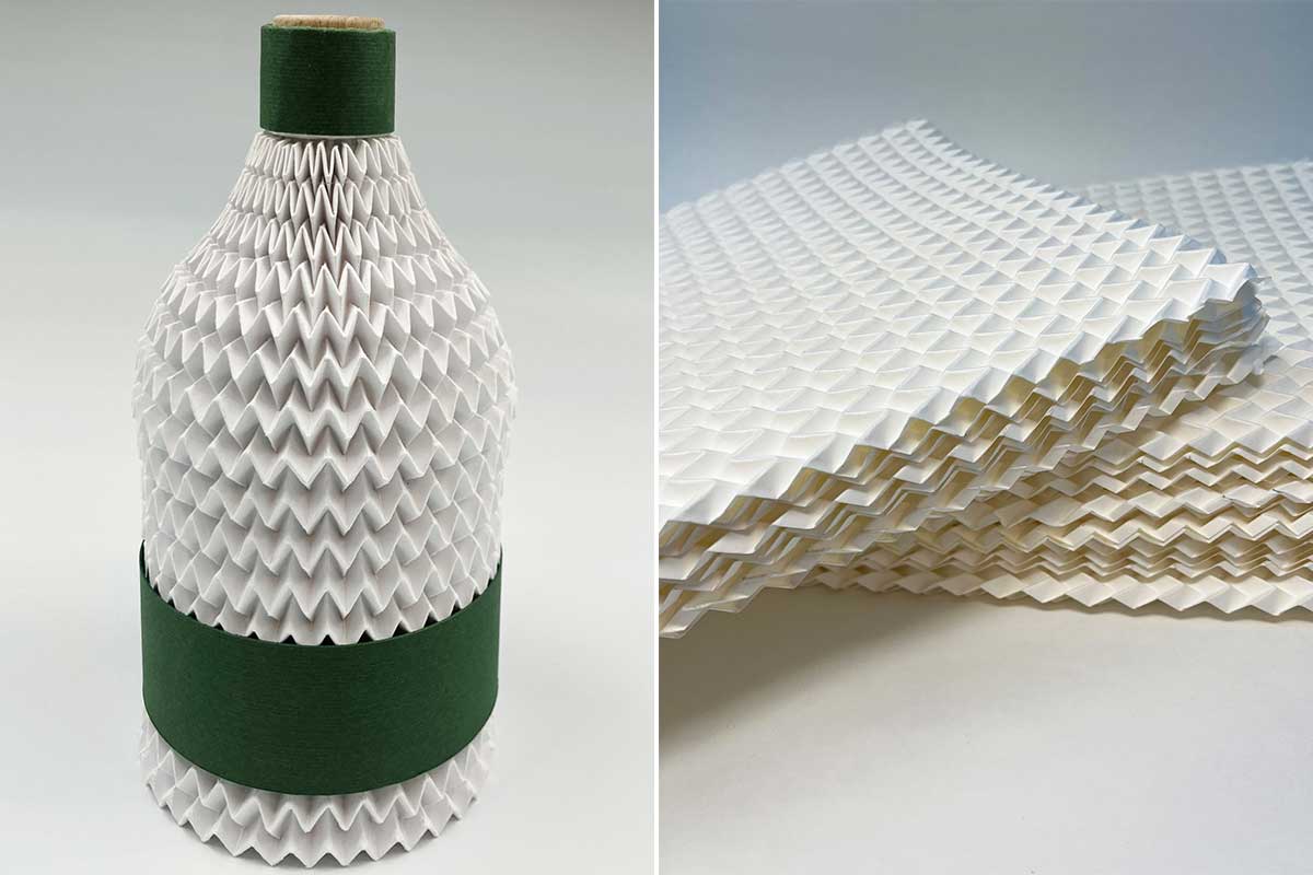 Un emballage façon origami.
