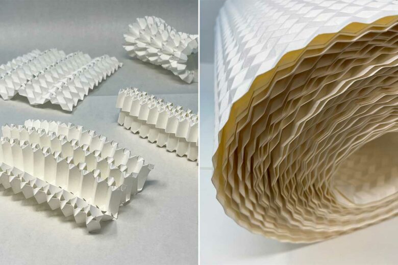 Du carton origami destiné aux emballages.