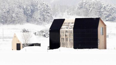 Une maison passive dans la campagne japonaise.