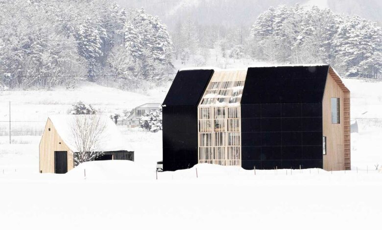 Une maison passive dans la campagne japonaise.