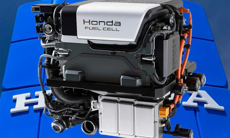 Le dernier modèle de pile à combustible à hydrogène de Honda.