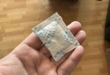 Un sachet de gel de silice.