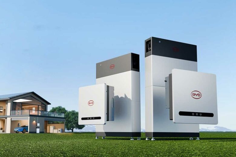 Les derniers modèles de batteries résidentielles et d'onduleurs BYD.