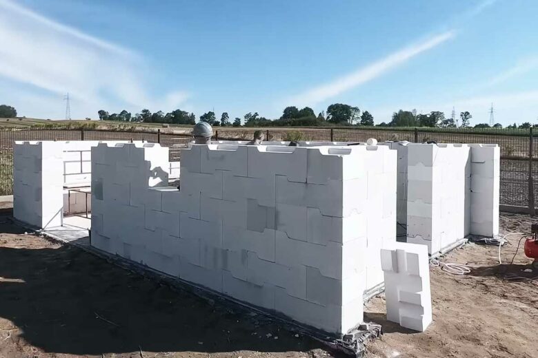 Une construction de maison.