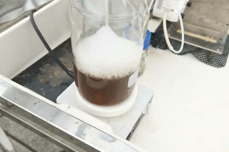 Production d'hydrogène à partir de boues d'épuration.