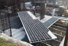 Une dalle de béton BubbleDeck.