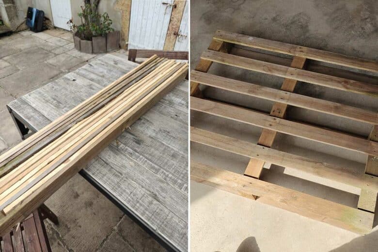 Un outil très efficace pour démonter une palette.