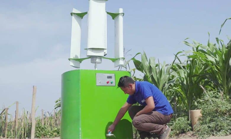 YAWA permet de produire jusqu'à 300 l d'eau par jour de manière autonome.