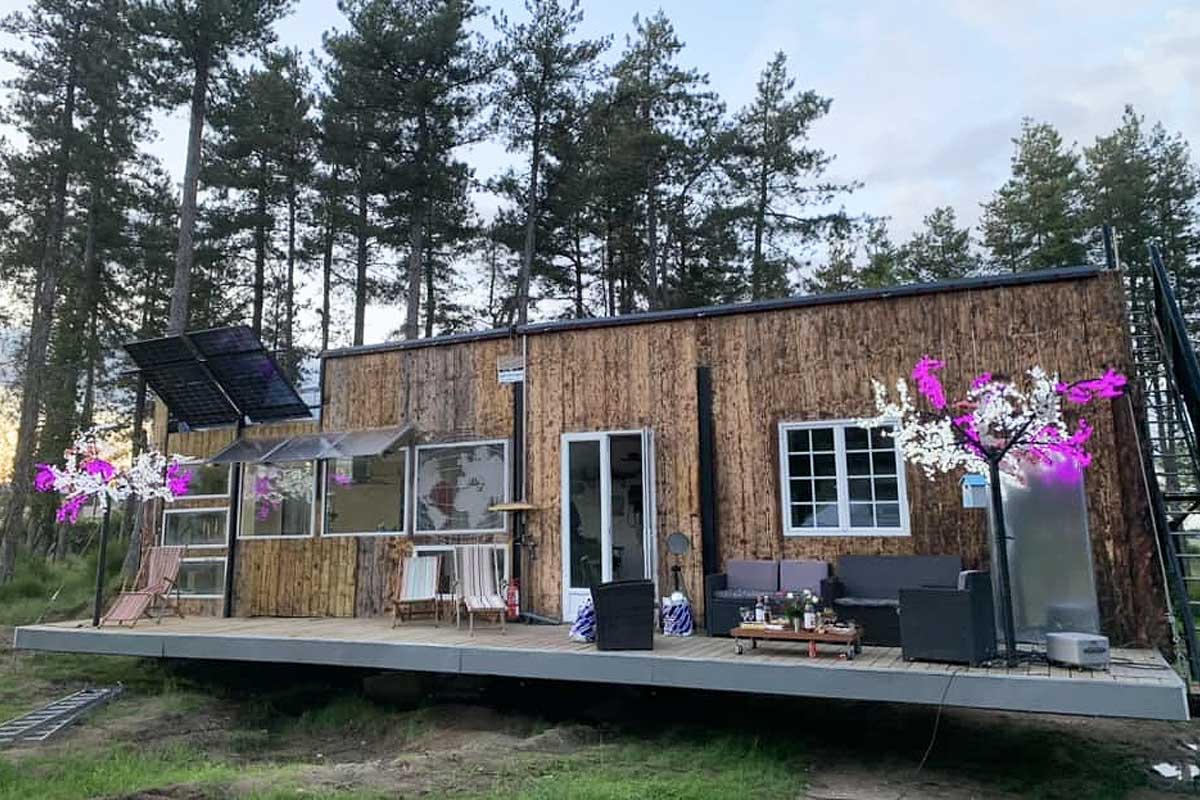 Une maison qui tourne avec le soleil.