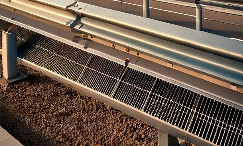 Deux entreprises s'associent pour créer et tester des glissières de sécurité dotées de panneaux photovoltaïques. Photo d'illustration non contractuelle.