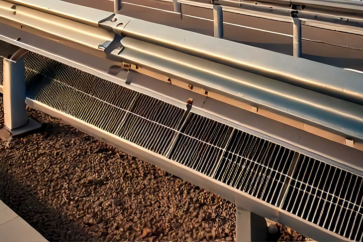 Deux entreprises s'associent pour créer et tester des glissières de sécurité dotées de panneaux photovoltaïques. Photo d'illustration non contractuelle.