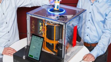 Un mini réfrigérateur élastocalorique.