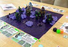 Un jeu de plateau imprimé en 3D.