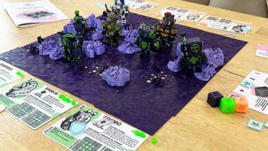 Un jeu de plateau imprimé en 3D.