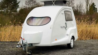 Une mini caravane Go Pod.