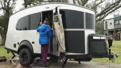 Une caravane tout terrain.