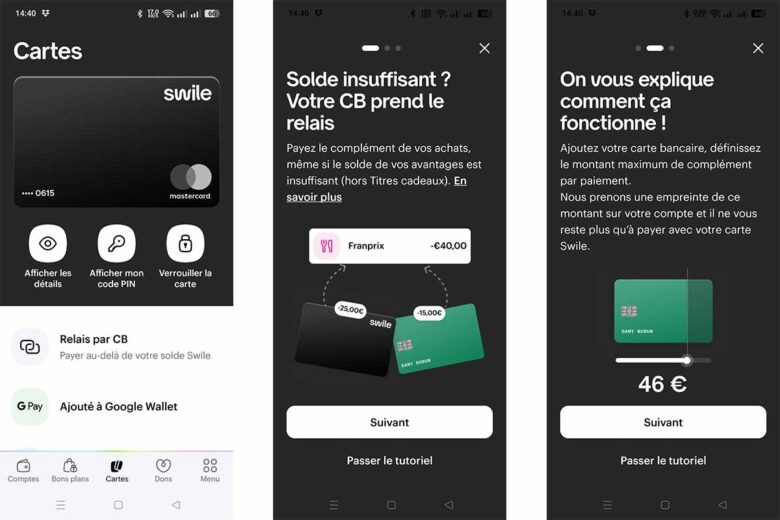 La procédure sur Swile.