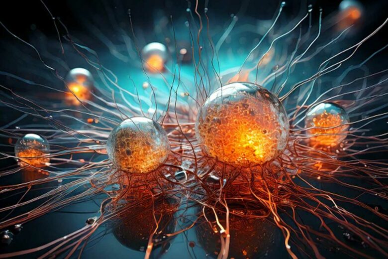 Des condensats atomiques de Bose-Einstein selon un IA.