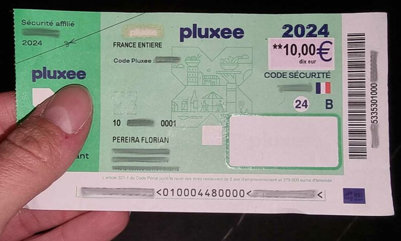 Un ticket restaurant de 2024.