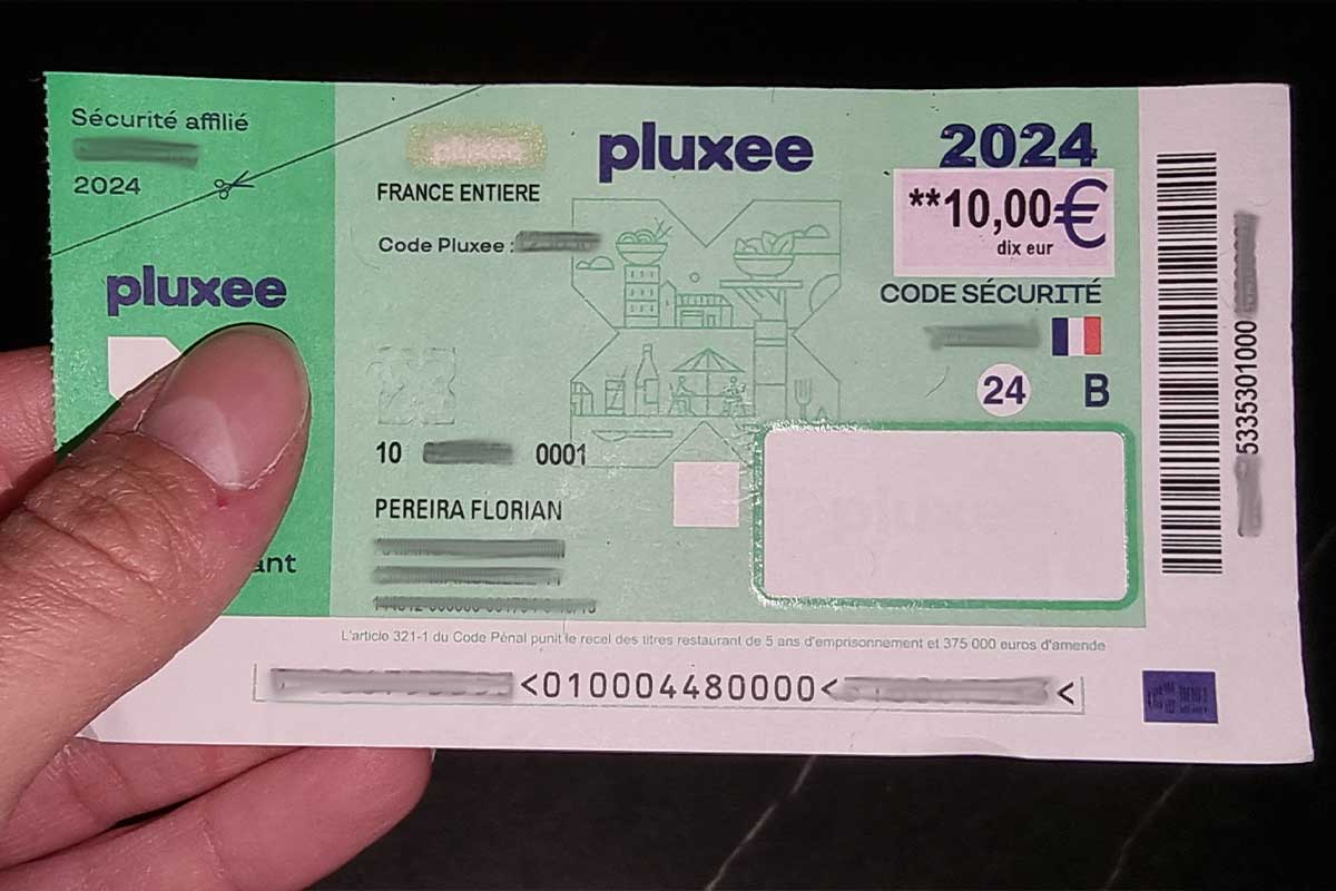 Un ticket restaurant de 2024.