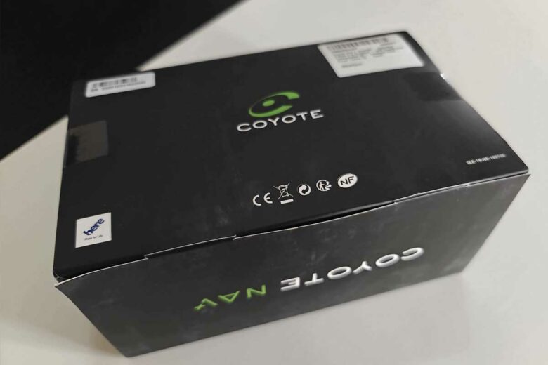 L'emballage du Coyote NAV+.