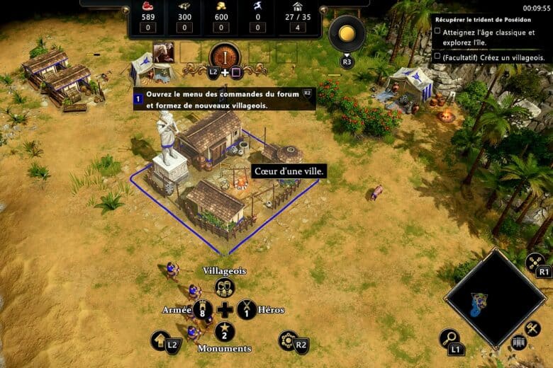 Gérez votre cité et développez votre empire dans Age of Mythology: Retold.