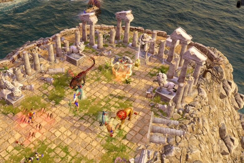 Affrontez des créatures mythiques dans des combats stratégiques sur Age of Mythology: Retold.