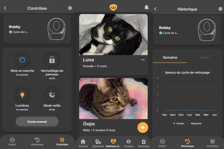L'application de Litter-Robot Connect3 intuitive et pratique.