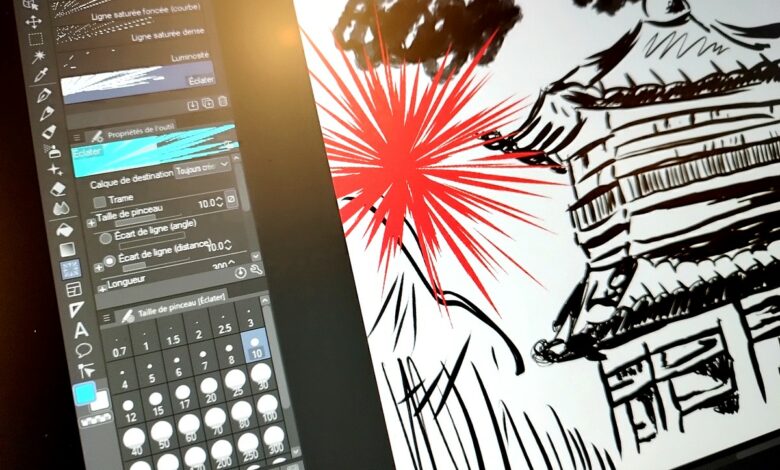 Zoom sur l’écran 2,5K de la HUION Kamvas 16 Gen 3, précis et éclatant.