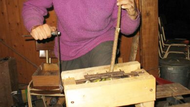 Test d'un broyeur à végétaux fait maison.